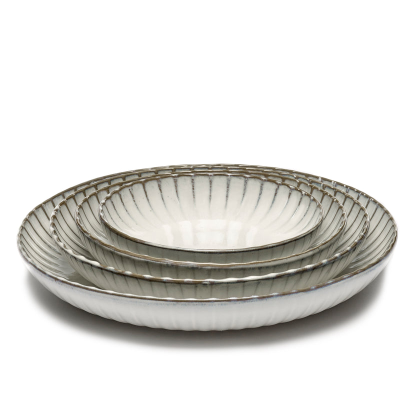 Serax Inku serveerschaal M wit 32 cm – grote witte serveerschaal voor de horeca