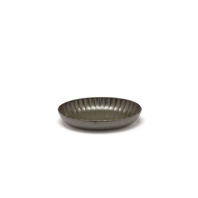 Inku Serving Bowl Oval S Green L 19 W 13 H 3.7 cm 4/Box – Serax