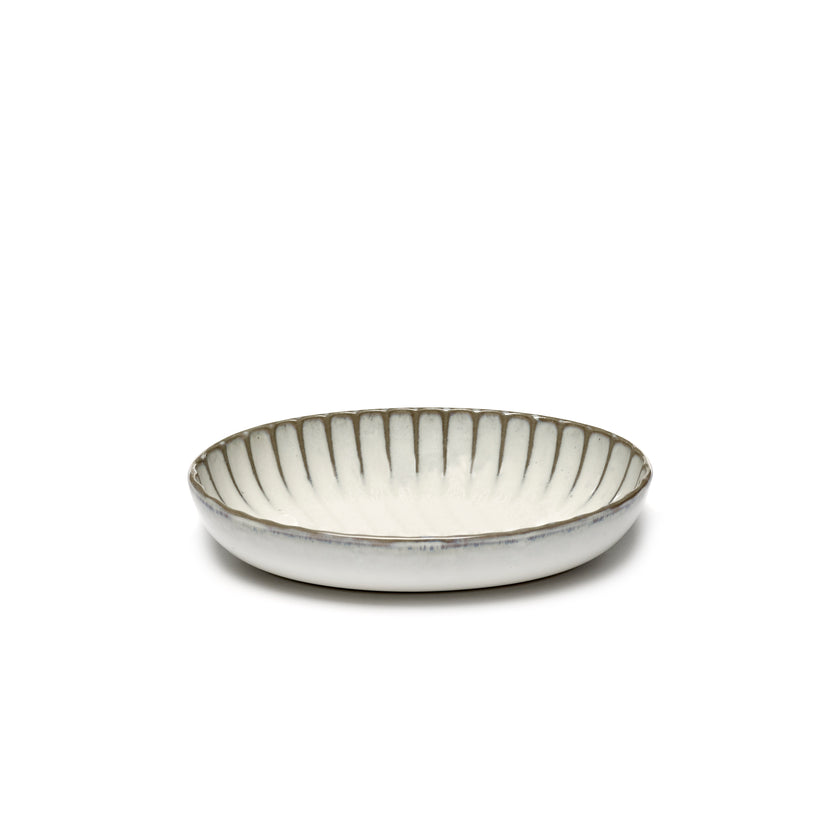 Inku Serving Bowl Oval S White L 19 W 13 H 3.7 cm 4/Box – Serax