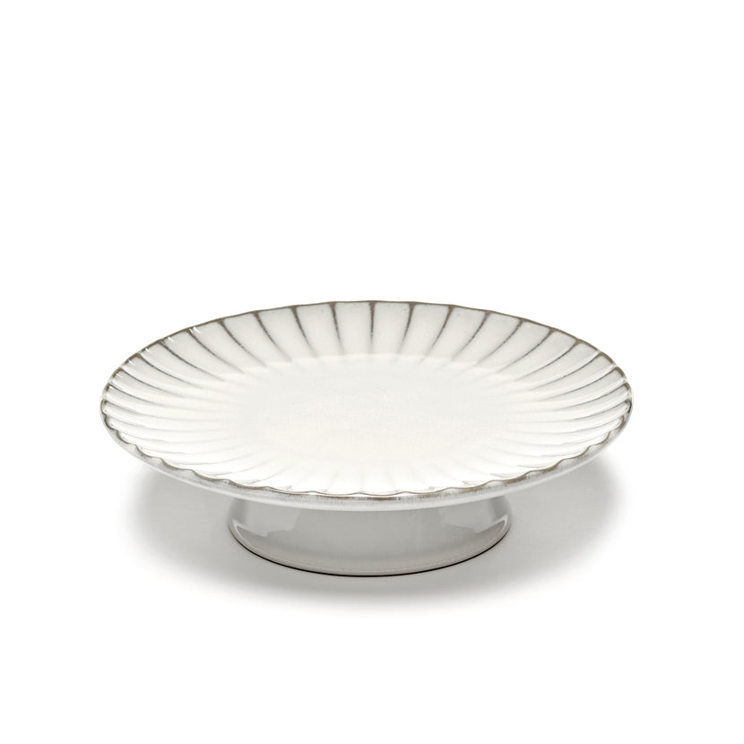 Inku Cake Stand L White L 24 W 24 H 6.5 cm 2/Box – Serax