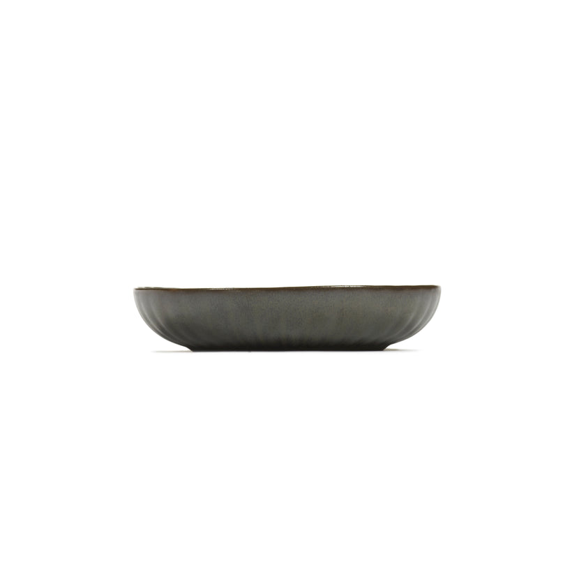 Serax Inku hoog bord S groen 19 cm – groen bord met hoge rand voor de horeca