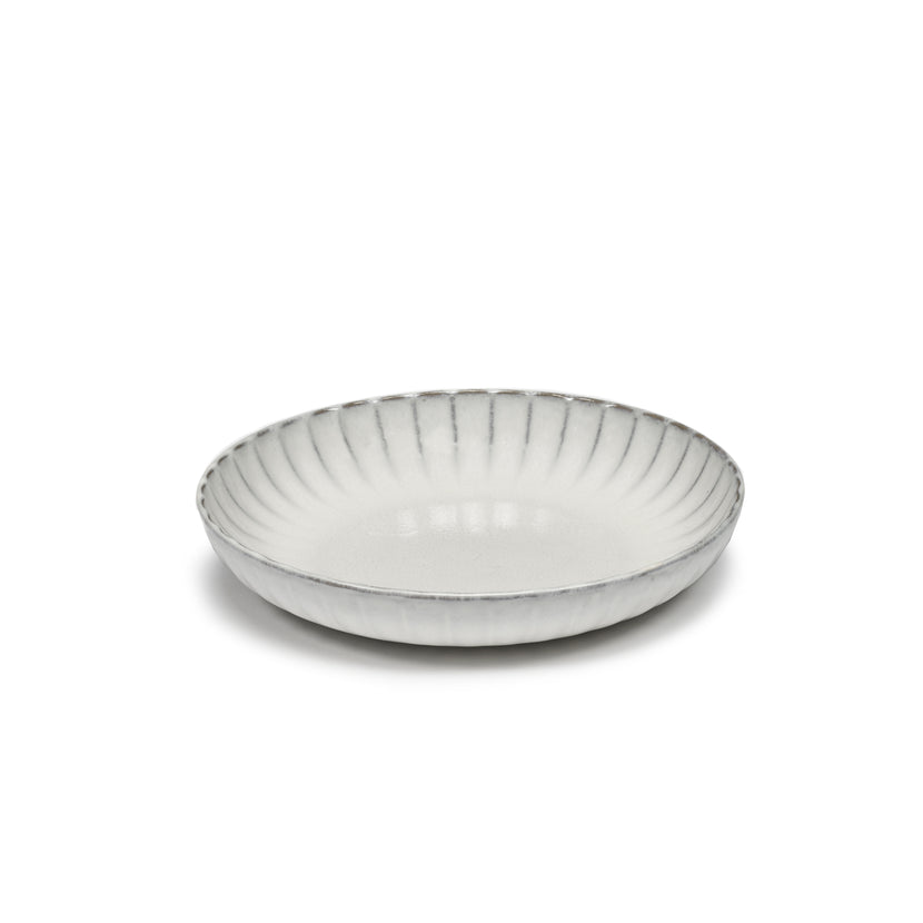 Inku High Plate M White L 21 W 21 H 4 cm 4/Box – Serax