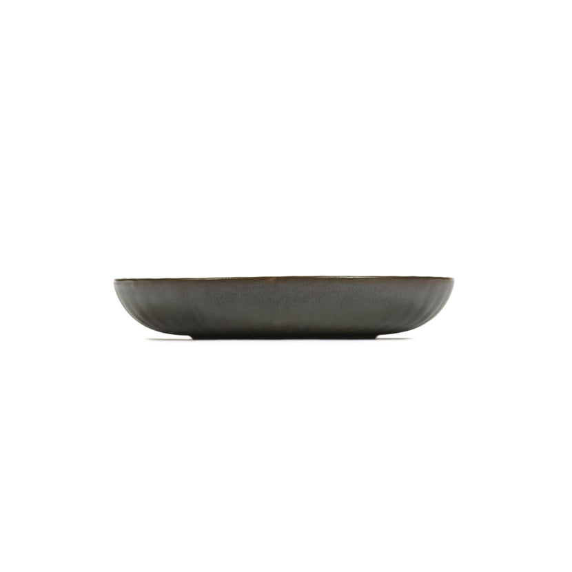 Serax Inku hoog bord M groen 21 cm – groen bord voor restaurant en catering