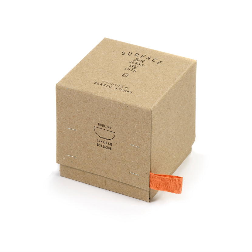 Serax Surface kleine kom grijs-roestbruin Ø 11 cm – schaaltje voor amuses en dips