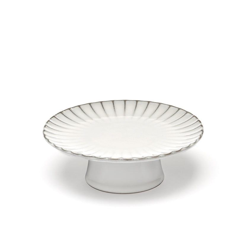 Inku Cake Stand M White L 21 W 21 H 8 cm 2/Box – Serax