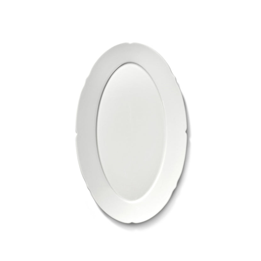Silhouette Oval Plate M White 12/Box – Serax