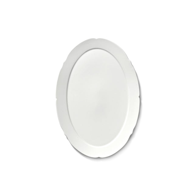 Silhouette Oval Plate L White 8/Box – Serax