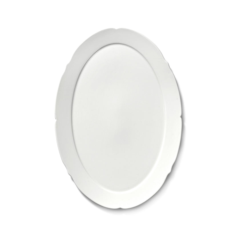 Silhouette High Oval Plate S White 12/Box – Serax