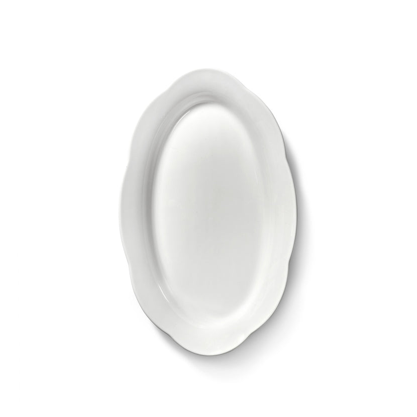 Silhouette High Oval Plate M White 6/Box – Serax