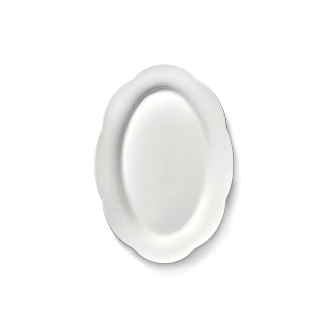 Silhouette High Oval Plate L White 6/Box – Serax