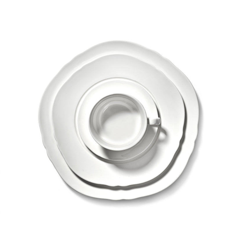 Serax Silhouette espressokop wit – detailfoto van het fijne witte porselein