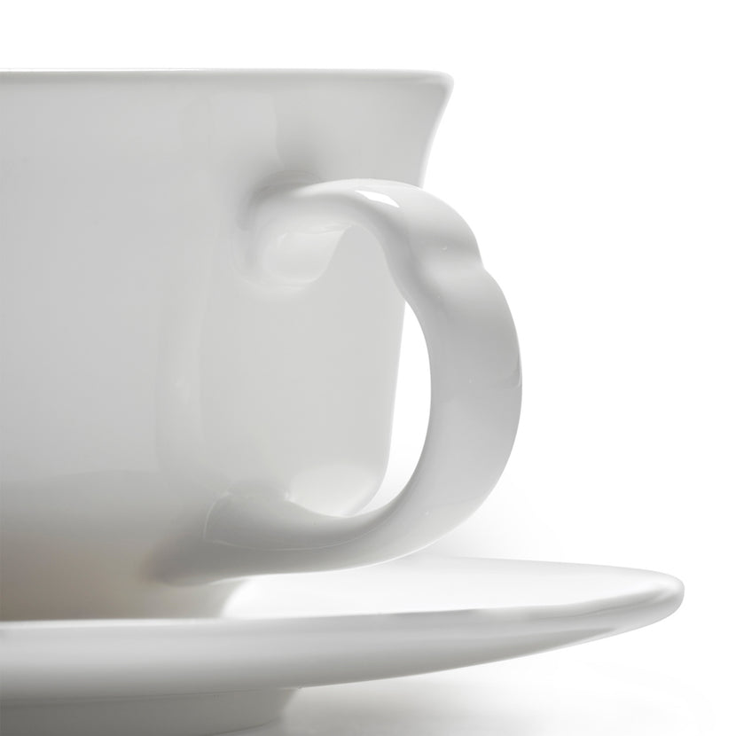 Serax Silhouette koffiekop wit – zijaanzicht van de witte porseleinen kop