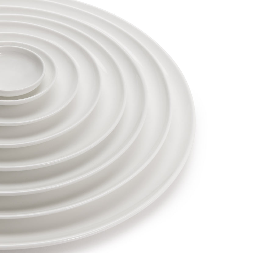 Serax Base laag bord XXL wit 32x32 cm – groot vlak serveerbord voor restaurants