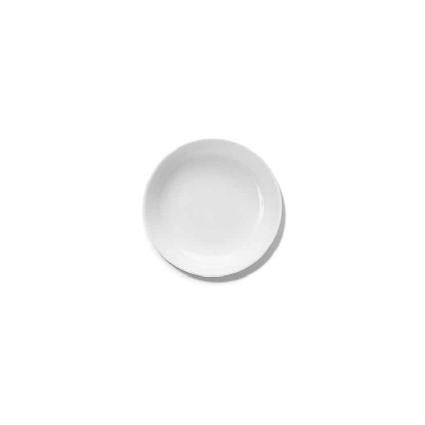 Serax Base hoog bord geglazuurd XS wit 12 cm – klein wit bord voor amuses in de horeca
