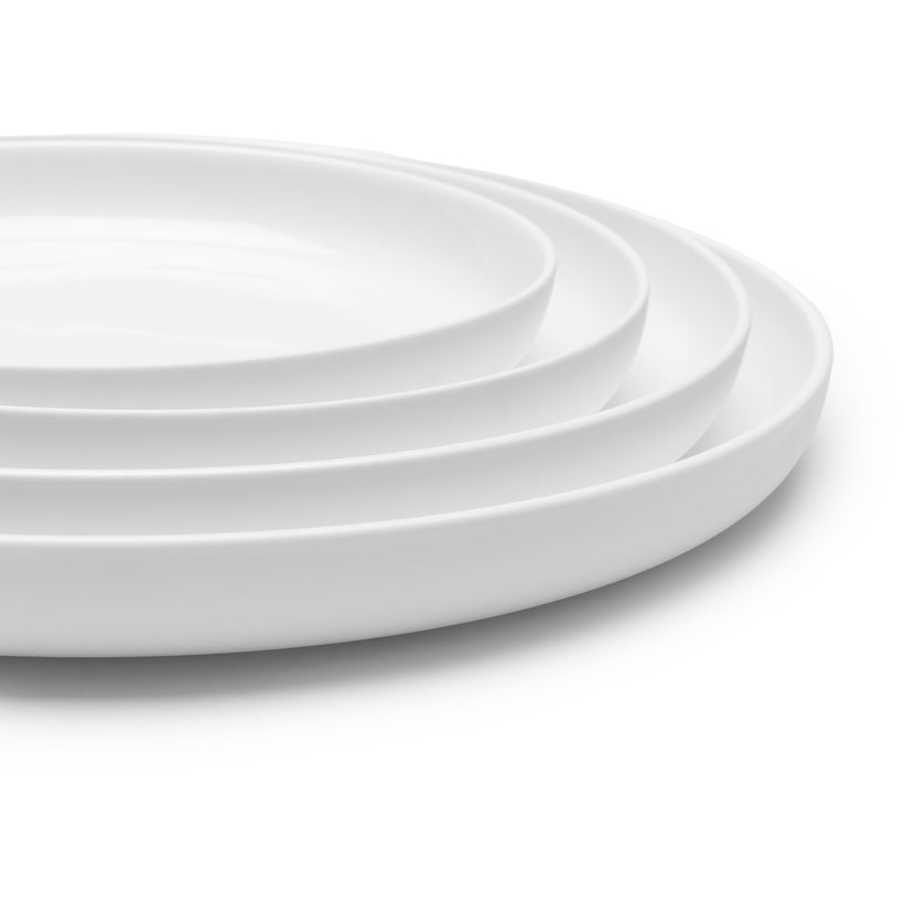 Serax Base hoog bord XL wit 28x28x3 cm – groot serveerbord voor restaurants
