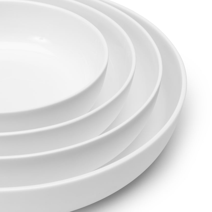 Serax Base diep bord XL wit – wit servies voor pasta en soep in fine dining