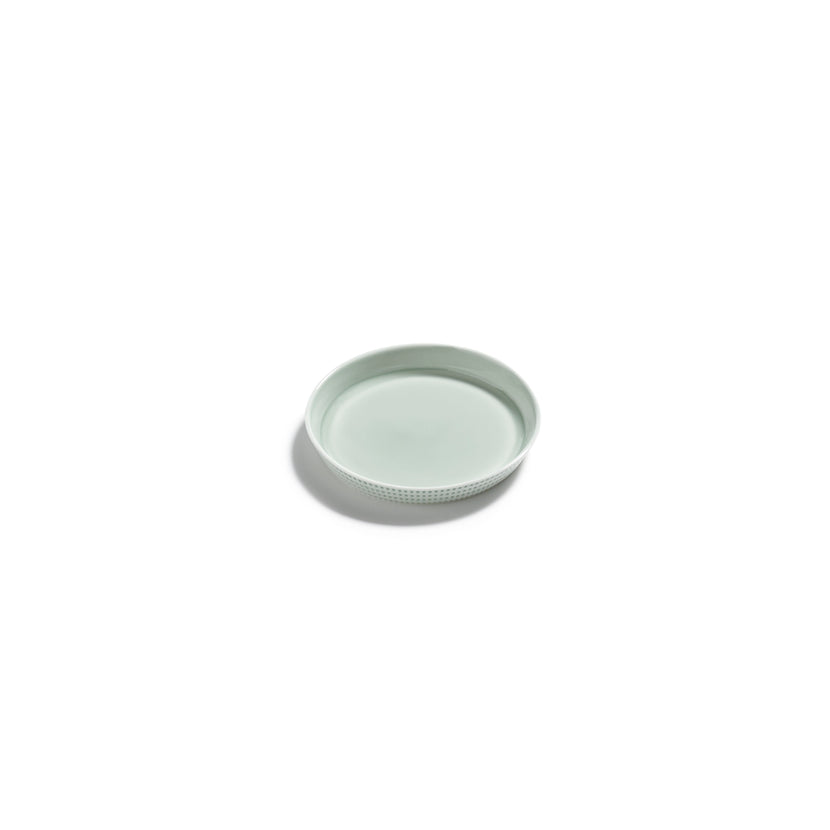 Serax Nido bordje opstaande rand groen 10 cm – amusebord voor fine dining en bar