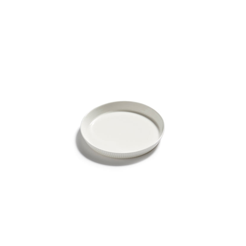 Serax Nido bordje wit 12 cm – amusebord met opstaande rand voor fine dining