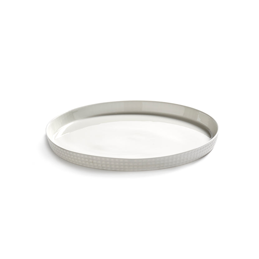 Serax Nido bord met opstaande rand XL wit Ø 24 cm – dinerbord voor restaurant en fine dining
