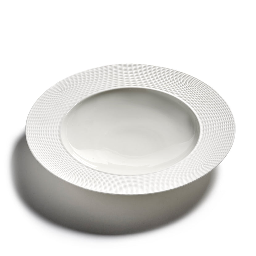 Serax Nido diep bord L wit – groot wit soepbord voor fine dining en catering