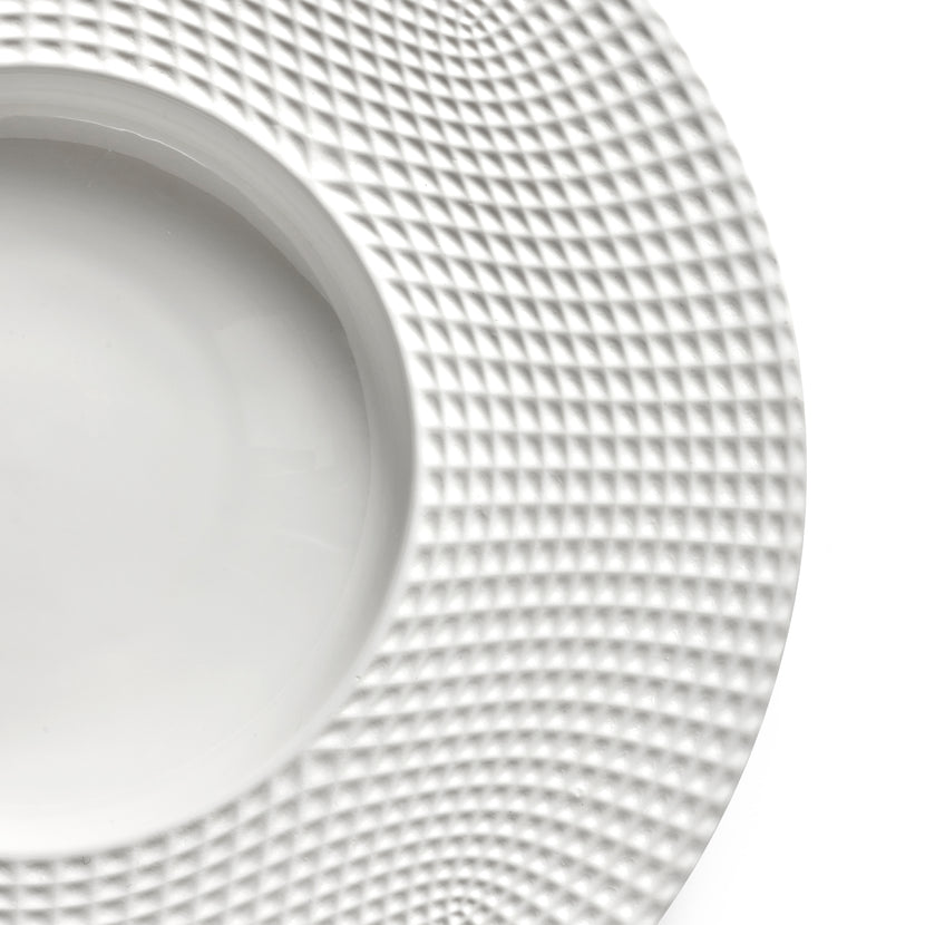 Serax Nido diep bord brede rand wit 28x28x5 cm – wit soepbord voor fine dining