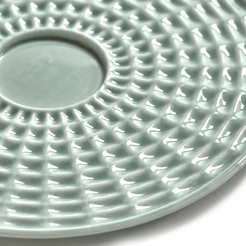 Serax Nido schotel koffie groen 11,5 cm – koffieservies voor lunchroom en restaurant