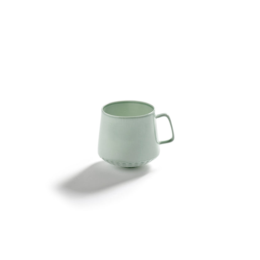 Serax Nido cappuccinokop groen 7,5 cm – groene kop voor cappuccino in café en horeca