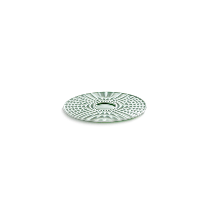 Serax Nido schotel voor cappuccinokop groen Ø 13,8 cm – koffieservies voor restaurant en bar