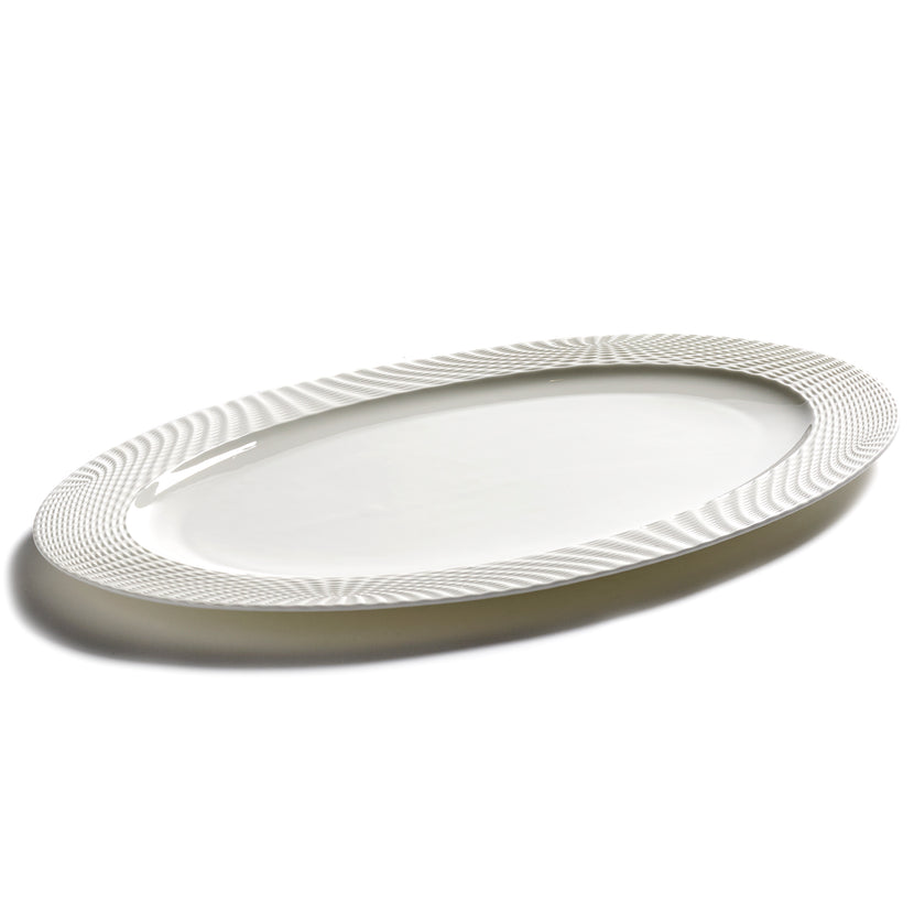 Nido Oval Plate White L 37 W 23.5 H 1.5 cm 2/Box – Serax