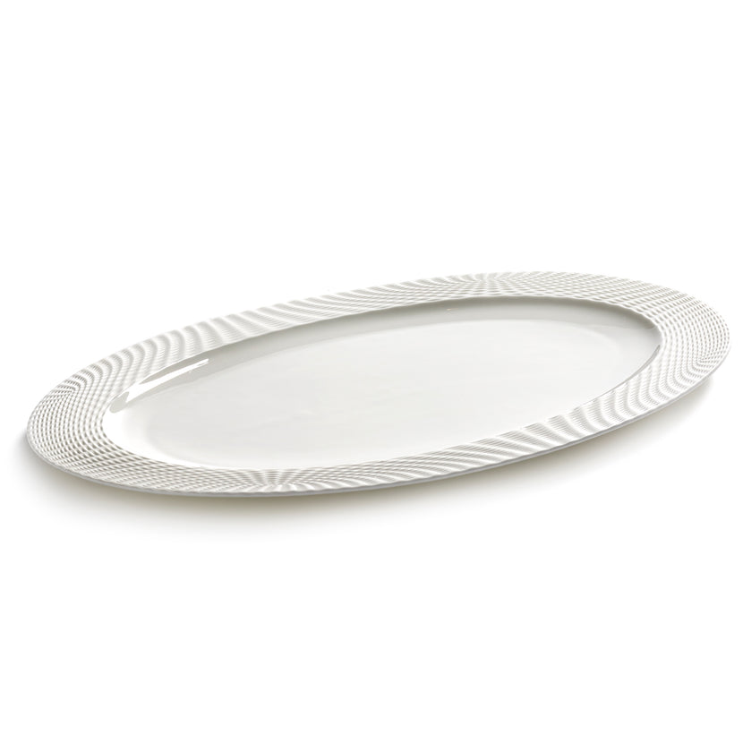 Serax Nido ovaal bord wit 37x23,5 cm – wit serveerbord voor restaurant en horeca
