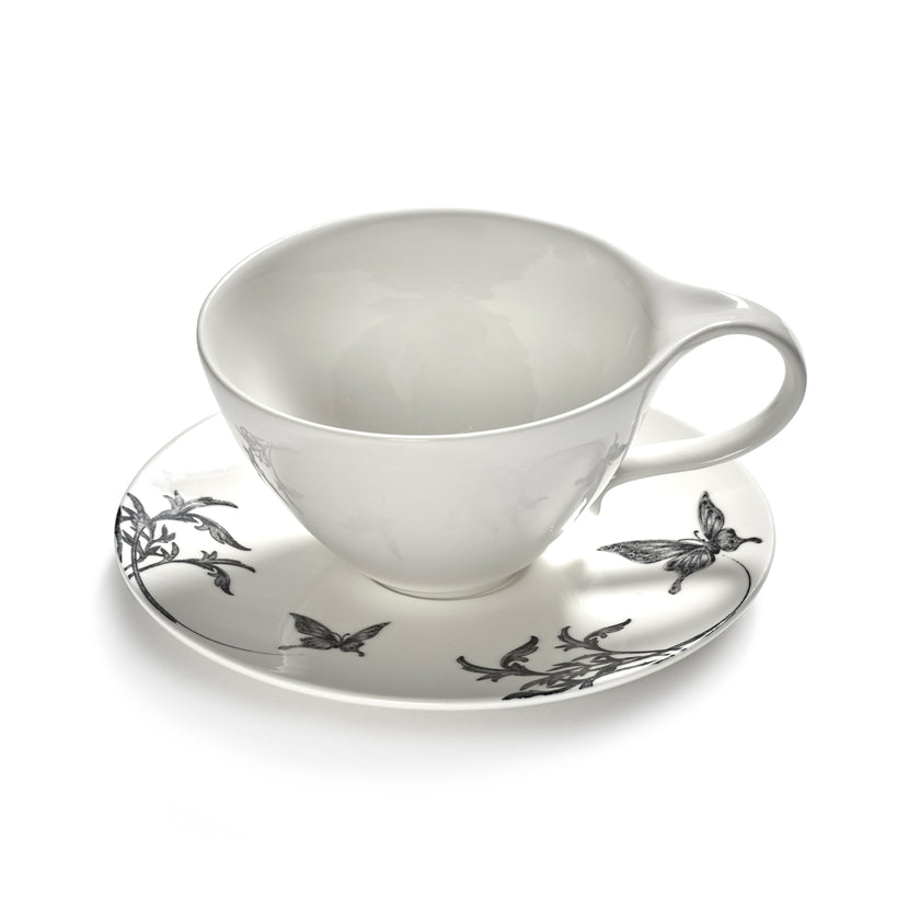 Serax Tomorrowland schotel cappuccinokop Butterfly Ballet – sfeerbeeld bij de koffie in de horeca