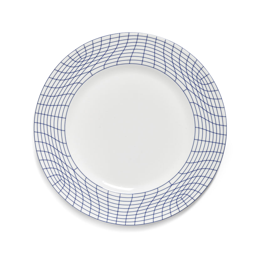 Nido Plate 01 L White-Blue L 29 W 29 H 1.9 cm 2/Box – Serax
