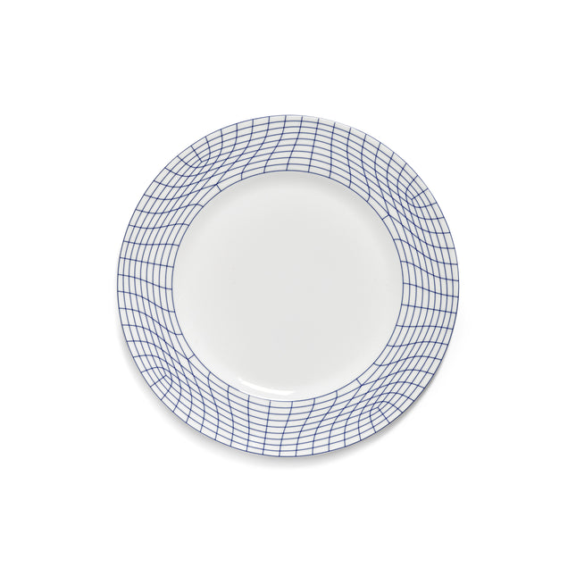 Nido Plate 01 L White-Blue L 29 W 29 H 1.9 cm 2/Box – Serax