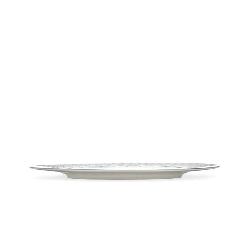 Serax Nido bord 01 L wit-blauw 29 cm – blauw-wit dinerbord voor de horeca