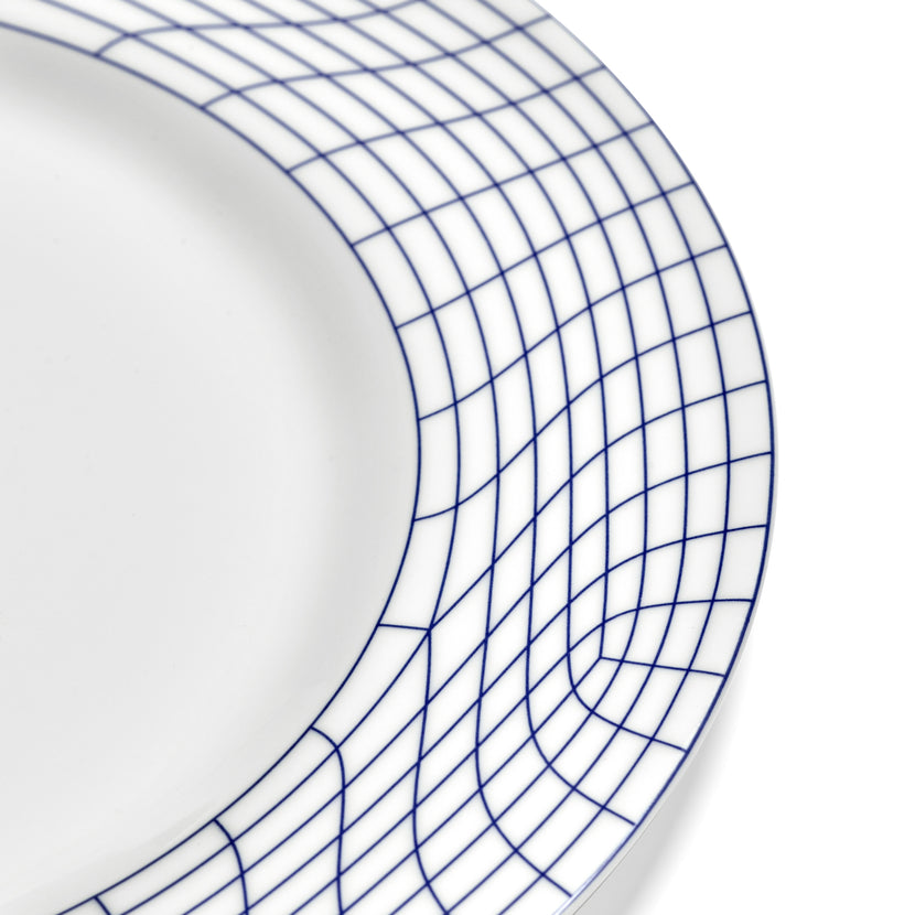 Serax Nido bord 01 L wit-blauw 29x29 cm – gekleurd servies voor fine dining