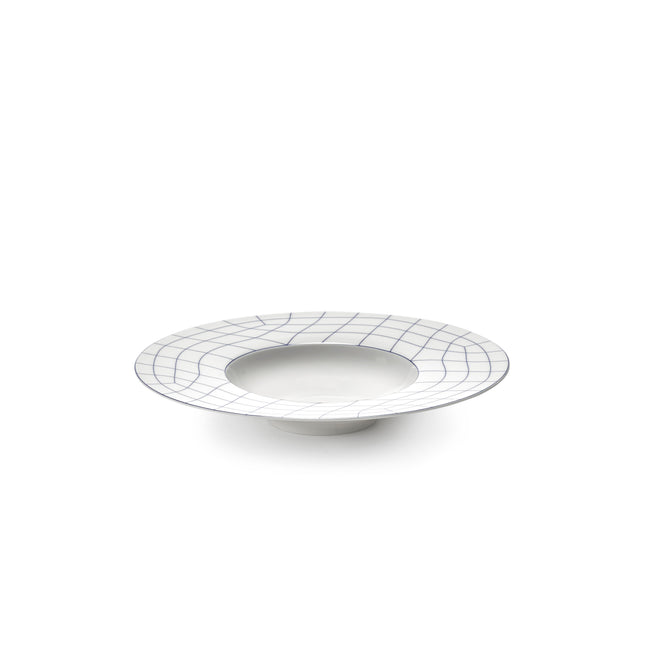 Nido Deep Plate Wide Edge White-Blue L 28 W 28 H 5 cm 2/Box – Serax