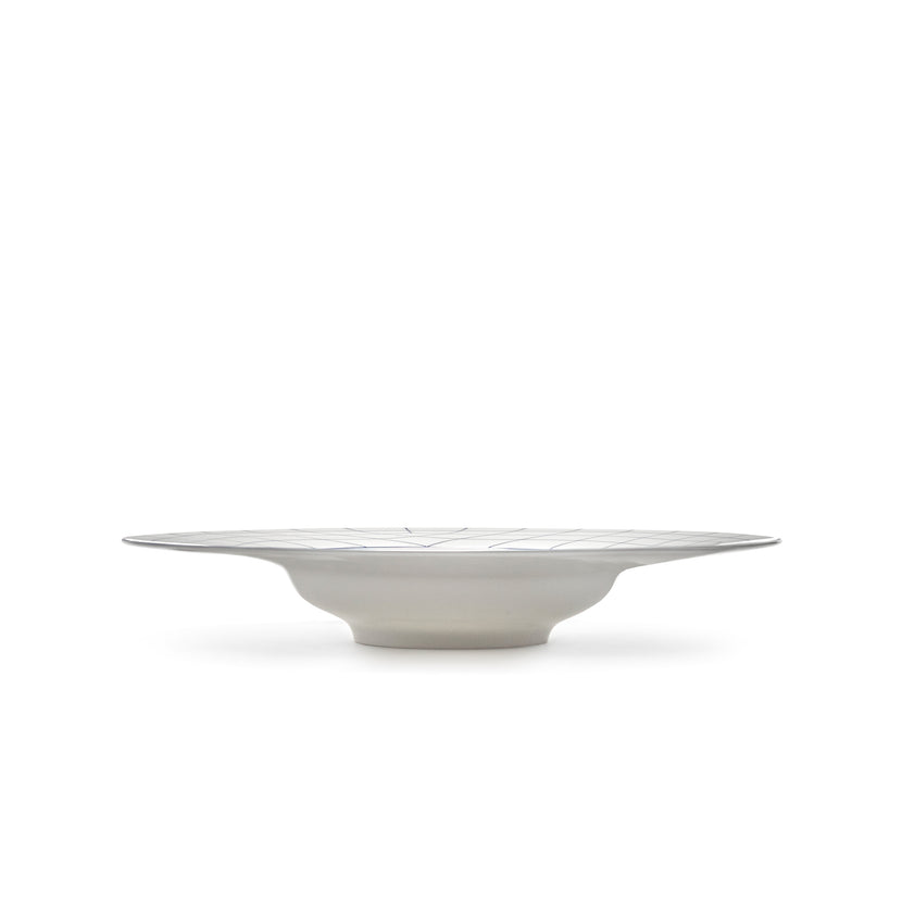 Serax Nido diep bord wit-blauw 28 cm – pastabord met brede rand voor fine dining