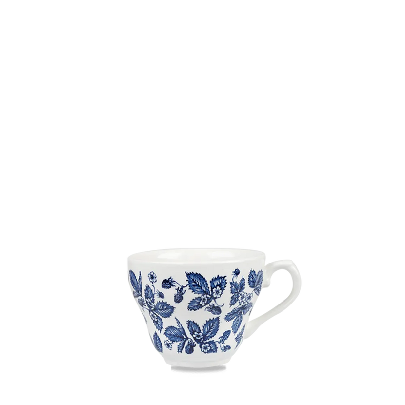 Churchill Blue Bramble Georgian theekop 198 ml – porseleinen theekop met blauw bloemdecor