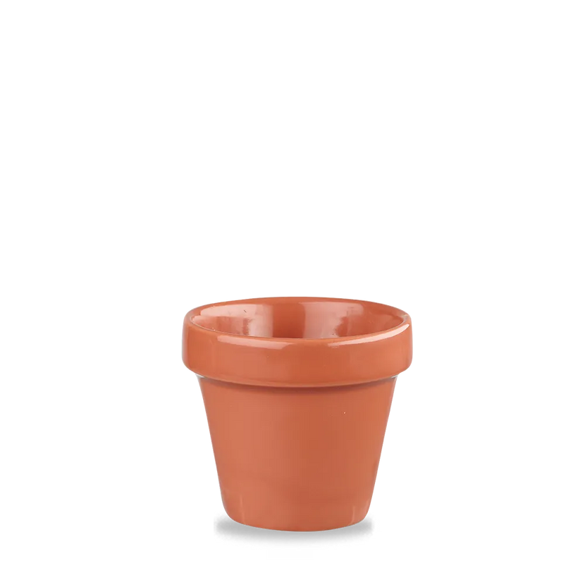 Churchill Paprika plantenpot 340 ml – rood keramisch potje voor serveren en tafeldecoratie