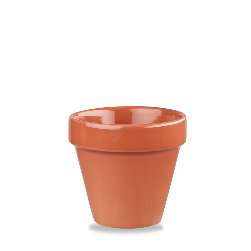 Churchill Paprika plantenpot 483 ml – rode keramische pot voor de horecatafel
