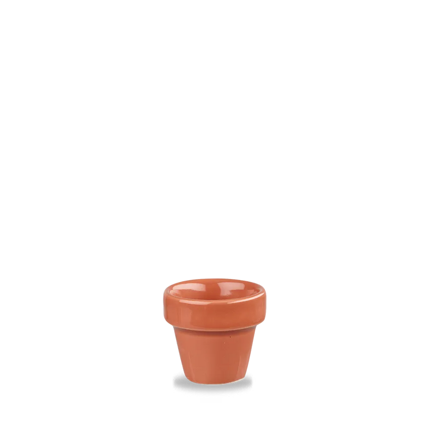 Churchill Paprika plantenpotje 57 ml – klein rood keramisch potje voor dips en decoratie