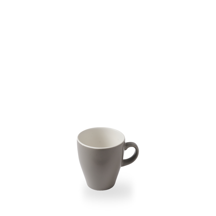 Churchill grijze Tulip koffiekop 340 ml – porseleinen kop in tulpvorm voor koffie en cappuccino