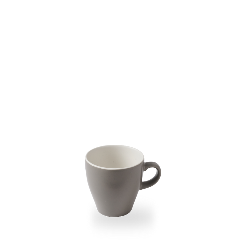 Churchill grijze Tulip koffiekop 450 ml – grote porseleinen kop in tulpvorm voor de horeca