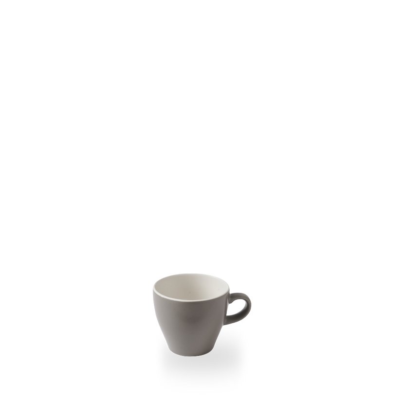 Churchill grijze Tulip koffiekop 170 ml – porseleinen kop in tulpvorm voor koffie