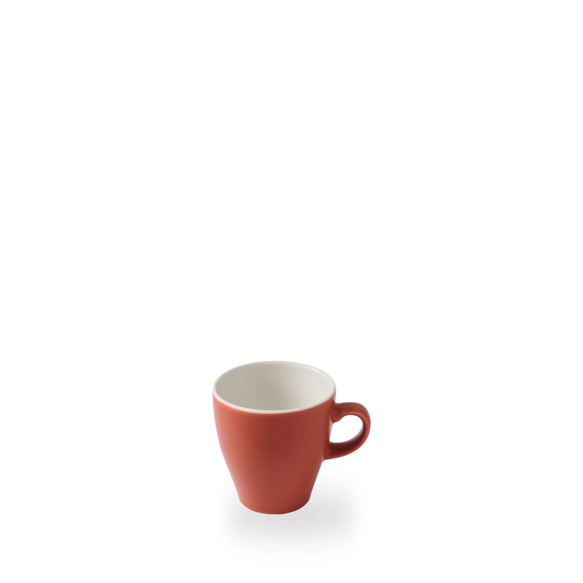 Churchill paprika Tulip koffiekop 280 ml – rood porseleinen kop in tulpvorm voor cappuccino
