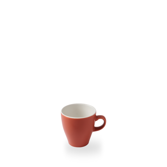 Churchill paprika Tulip koffiekop 280 ml – rood porseleinen kop in tulpvorm voor cappuccino