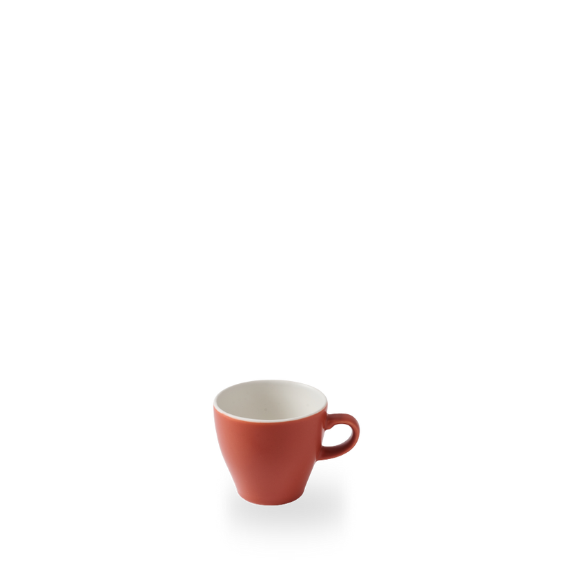 Churchill paprika Tulip koffiekop 230 ml – rood porseleinen kop in tulpvorm voor de horeca