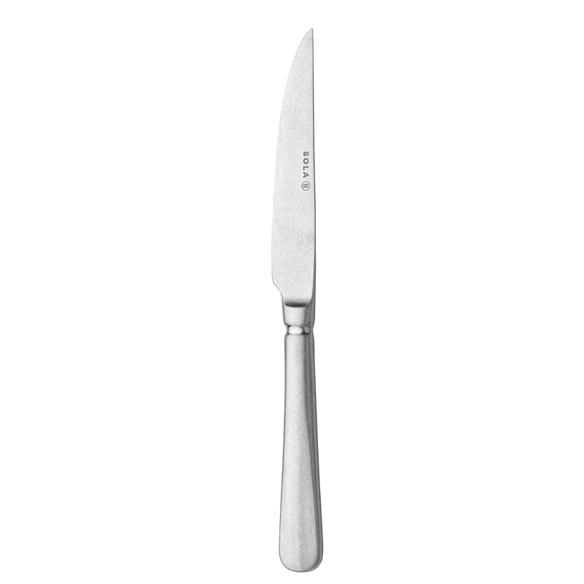Sola Baguette Vintage steakmes – set van 12 horecamessen met kartel – APS Glass & Bar Supply

