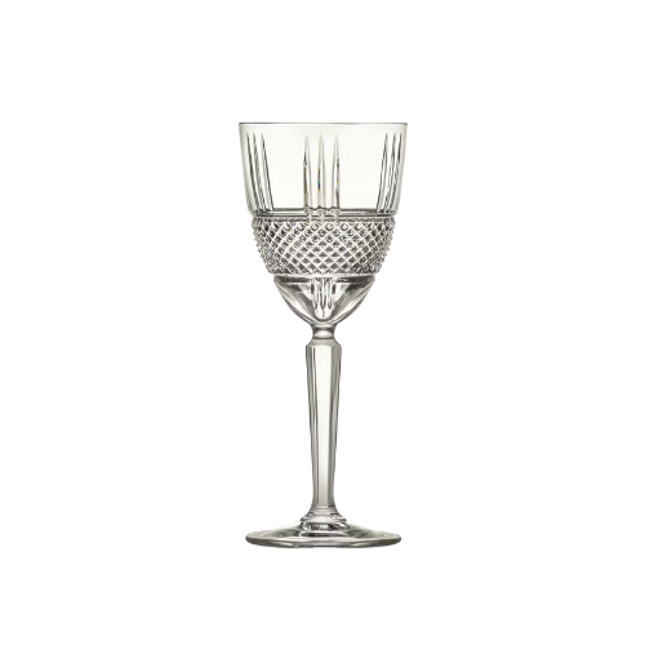 RCR Brillante wijnglas 230 ml – kristallen wijnglas op voet voor restaurants