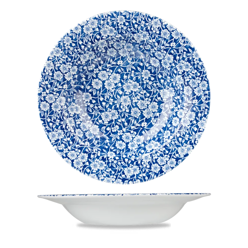 Churchill Victorian Calico Prague soepbord 24,9 cm – porseleinen soepbord met bloemdecor